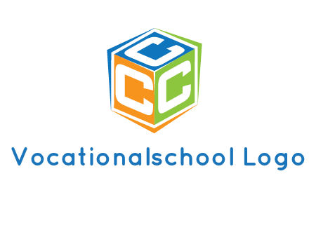 Letters CCC in a cube logo