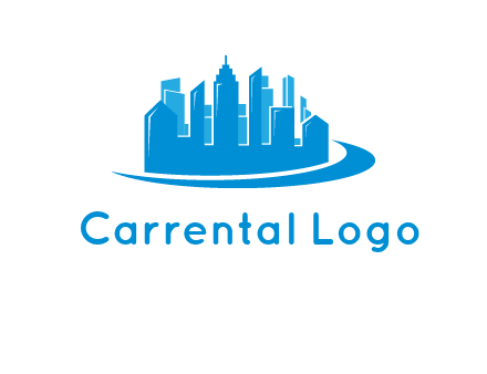 skyscrapers with swoosh logo