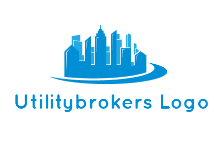 skyscrapers with swoosh logo