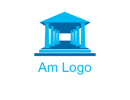 courthouse or Greek temple logo
