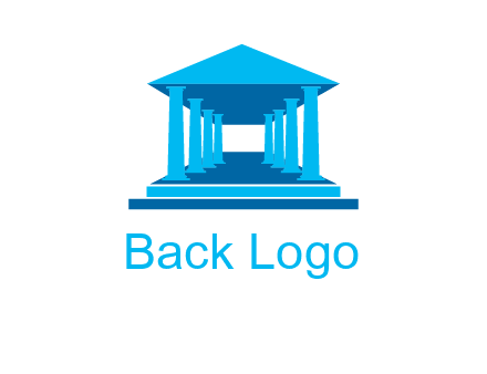 courthouse or Greek temple logo