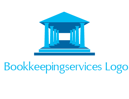 courthouse or Greek temple logo