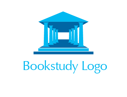 courthouse or Greek temple logo