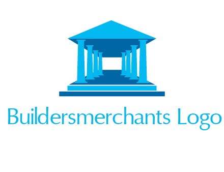 courthouse or Greek temple logo