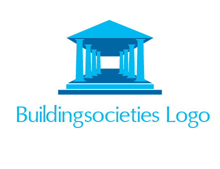 courthouse or Greek temple logo