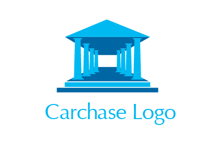 courthouse or Greek temple logo
