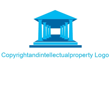 courthouse or Greek temple logo