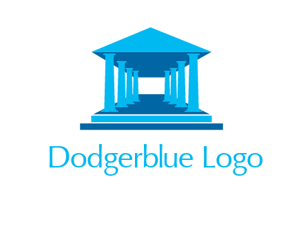 courthouse or Greek temple logo