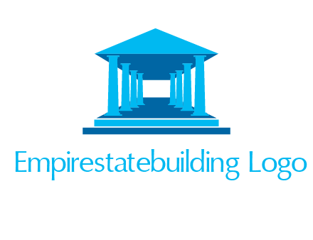 courthouse or Greek temple logo