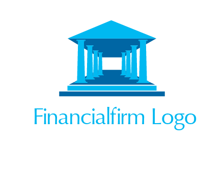 courthouse or Greek temple logo