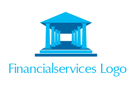 courthouse or Greek temple logo