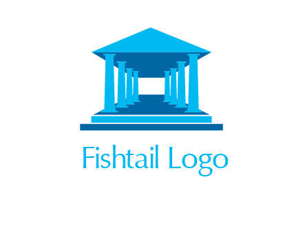 courthouse or Greek temple logo