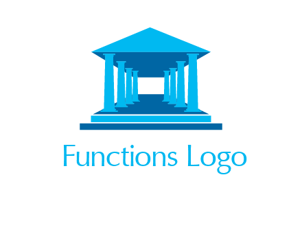 courthouse or Greek temple logo