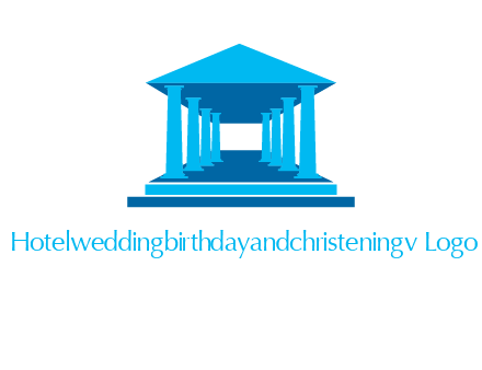courthouse or Greek temple logo