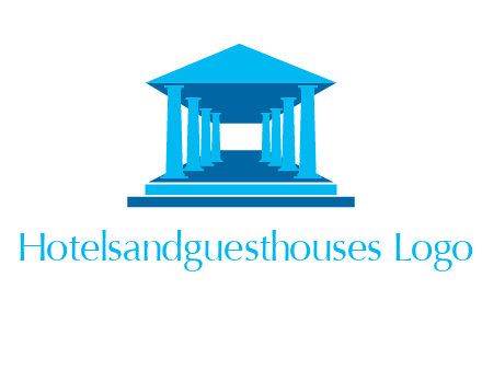courthouse or Greek temple logo