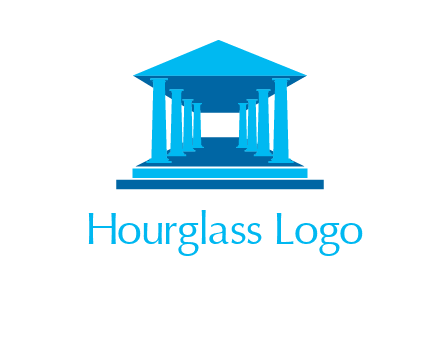 courthouse or Greek temple logo