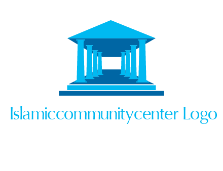 courthouse or Greek temple logo