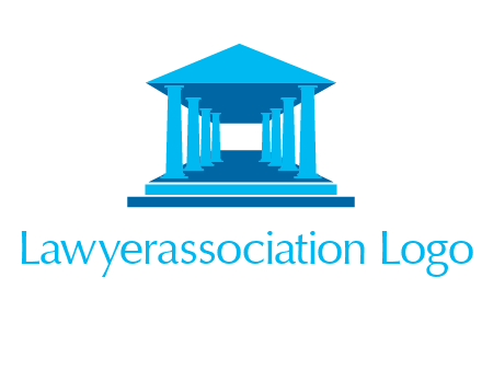 courthouse or Greek temple logo