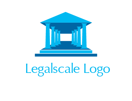 courthouse or Greek temple logo
