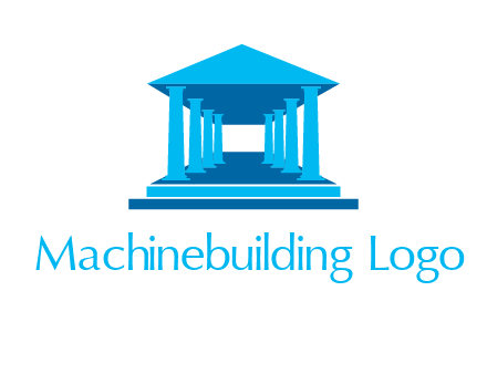 courthouse or Greek temple logo