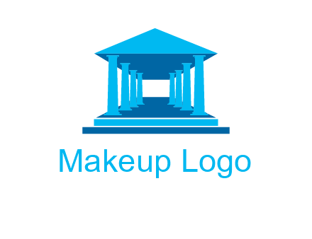 courthouse or Greek temple logo