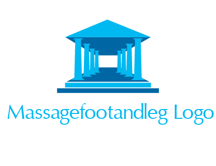 courthouse or Greek temple logo