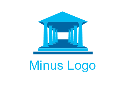 courthouse or Greek temple logo