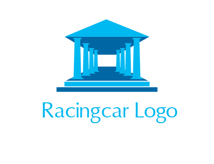 courthouse or Greek temple logo