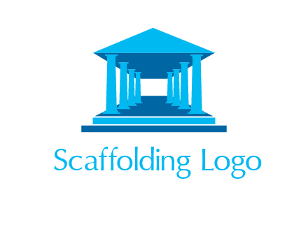 courthouse or Greek temple logo
