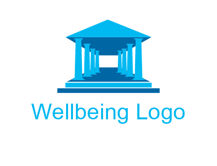 courthouse or Greek temple logo