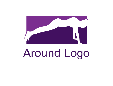 women doing push ups icon