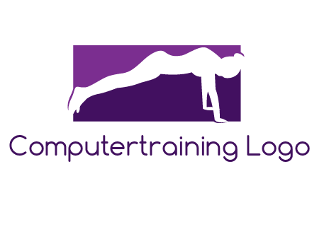 women doing push ups icon