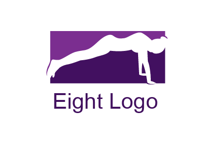 women doing push ups icon