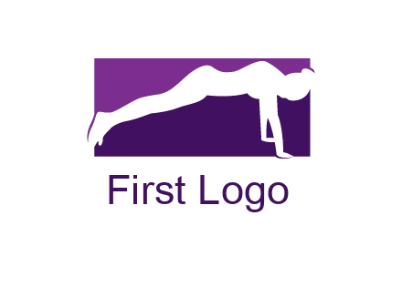 women doing push ups icon