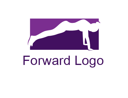women doing push ups icon