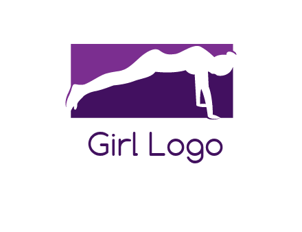 women doing push ups icon