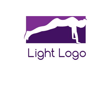women doing push ups icon