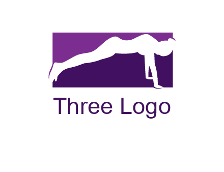 women doing push ups icon