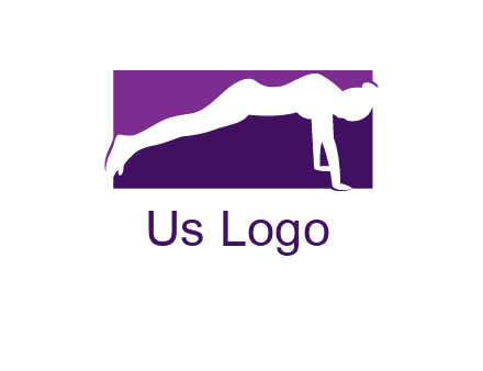 women doing push ups icon