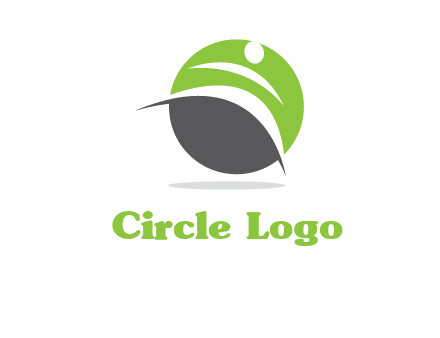 abstract person in a circle icon