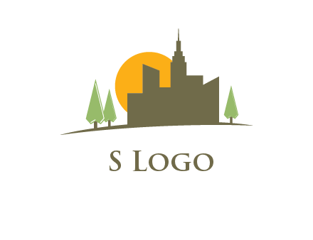 sun with city logo