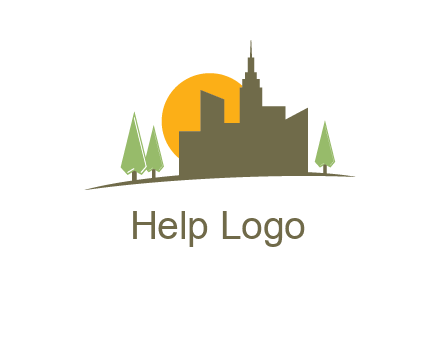 sun with city logo