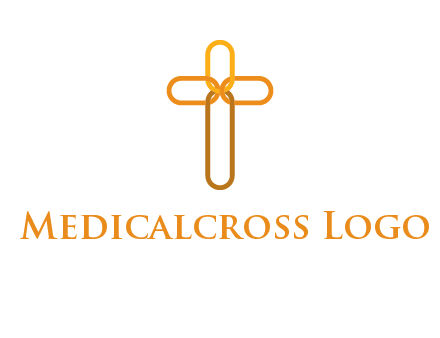 abstract christian cross connection icon