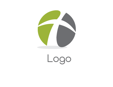 cross in a circle logo