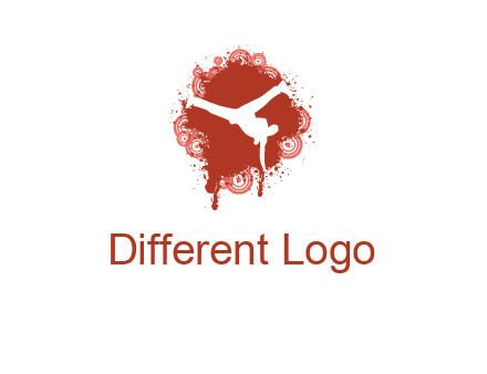 dancer in music splash logo