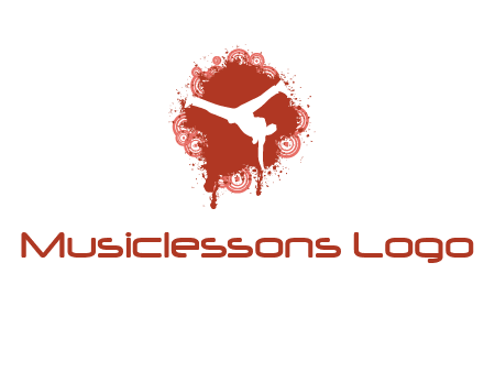 dancer in music splash logo