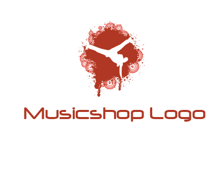 dancer in music splash logo