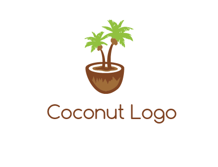 coconut tree travel icon