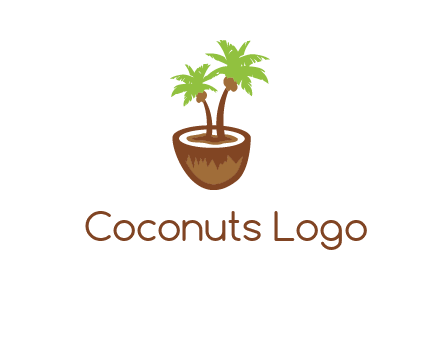 coconut tree travel icon