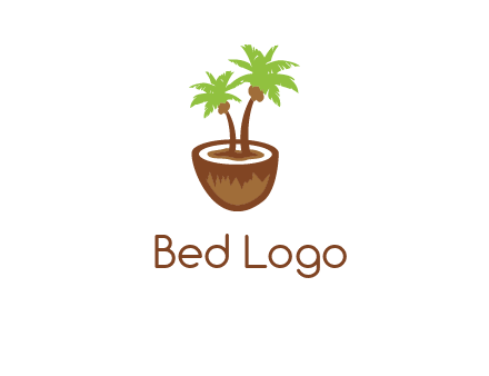 coconut tree travel icon